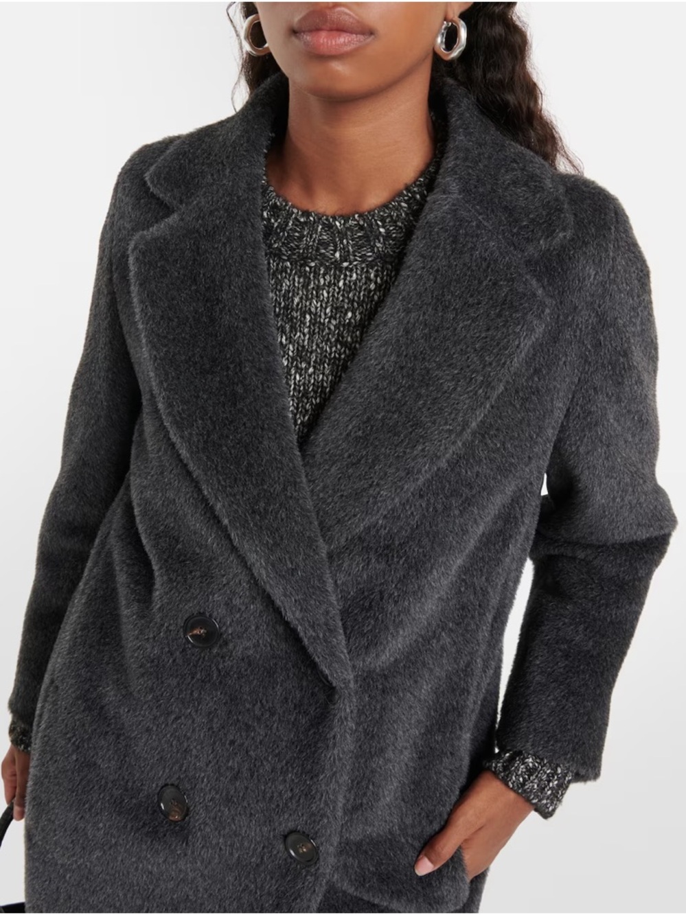 S Max Mara Roseto Alpaca Coat